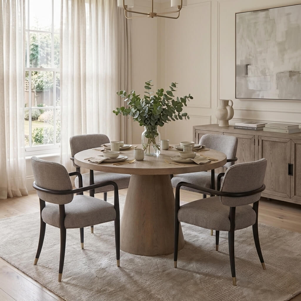 Harmony Round Dining Table - 122cm