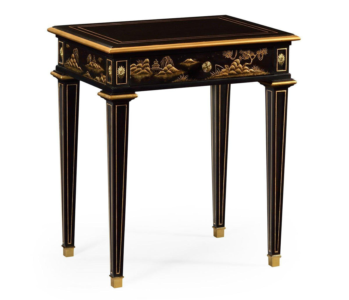 Chinoiserie style bedside table