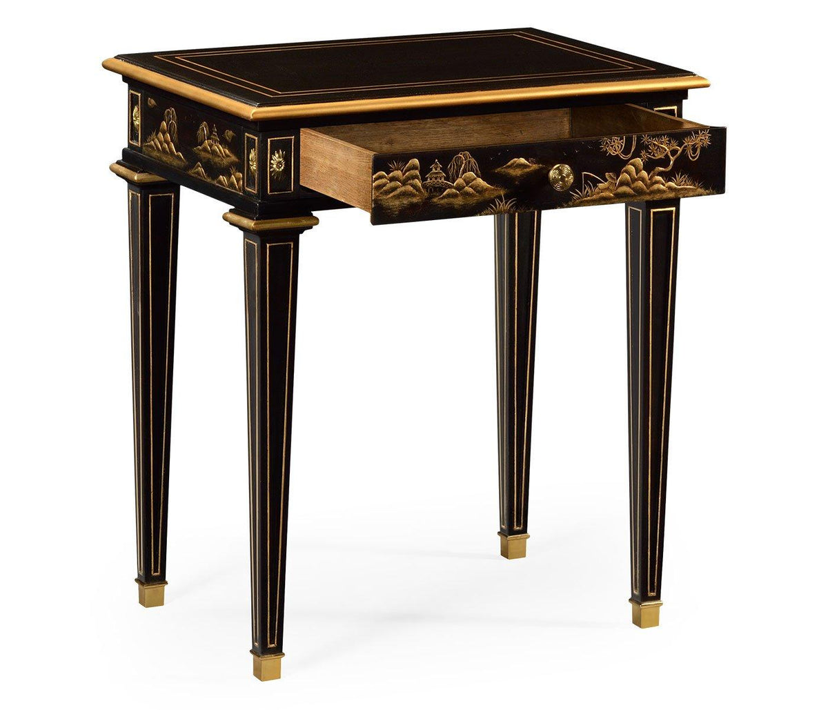 Chinoiserie style bedside table