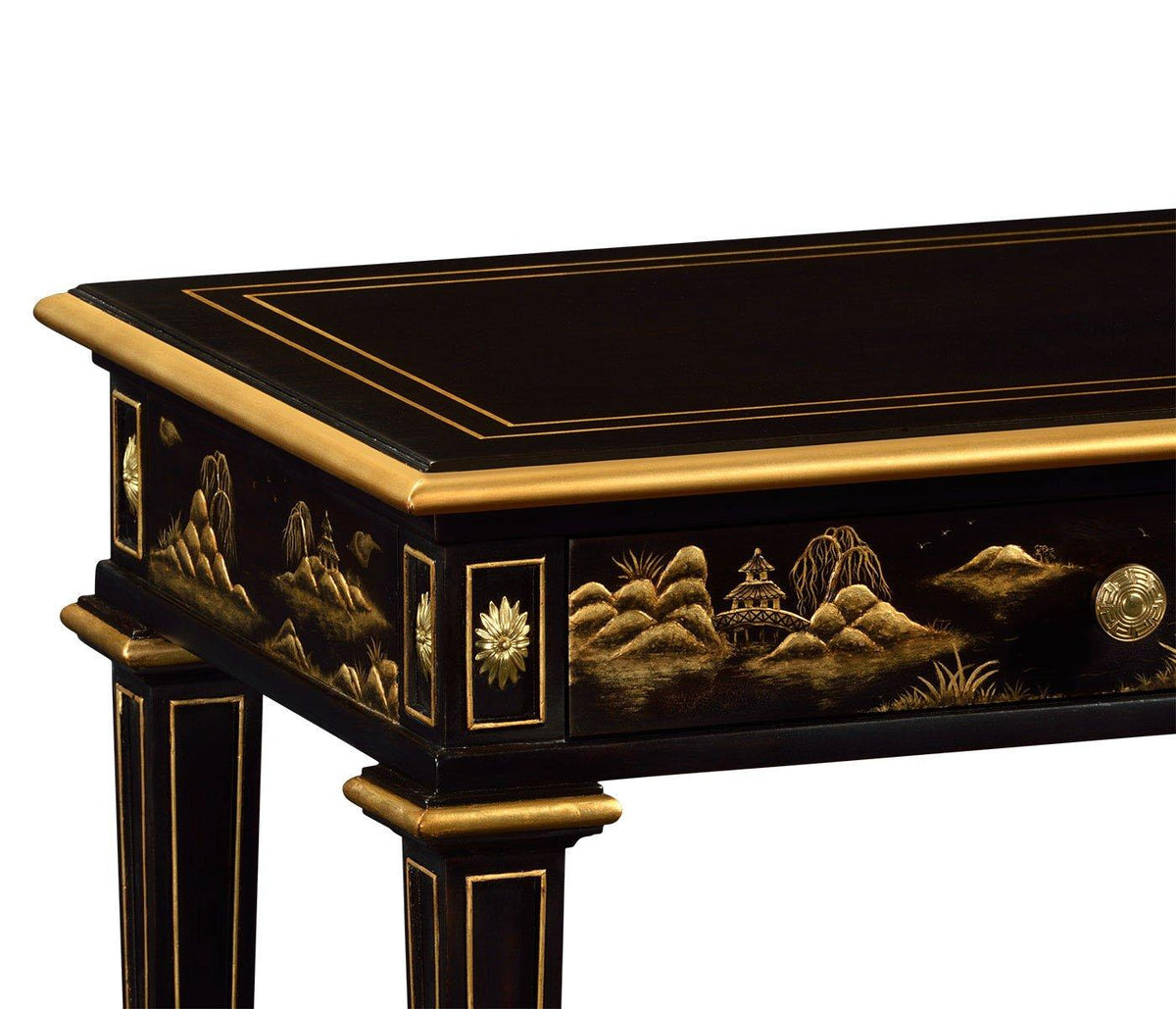 Chinoiserie style bedside table