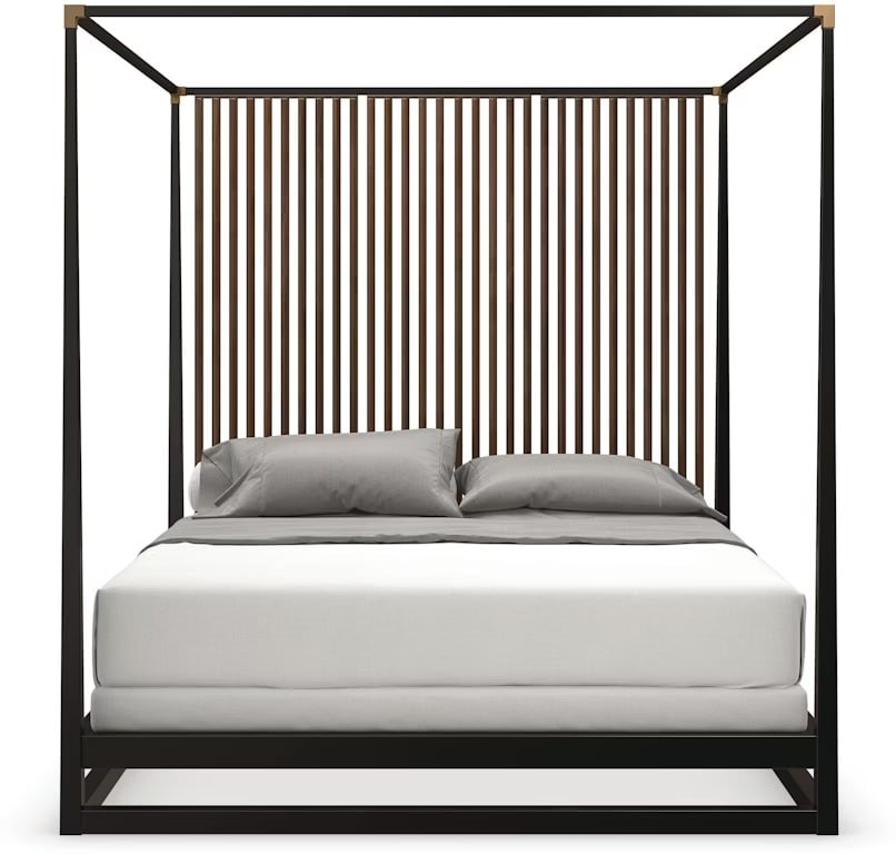 Outlet Pinstripe Bed - US Queen Suitable for 152 x 203cm Mattress