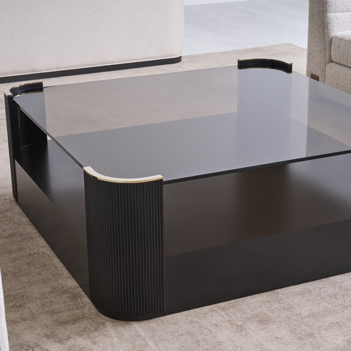 Love Square Coffee Table in Dark Chocolate