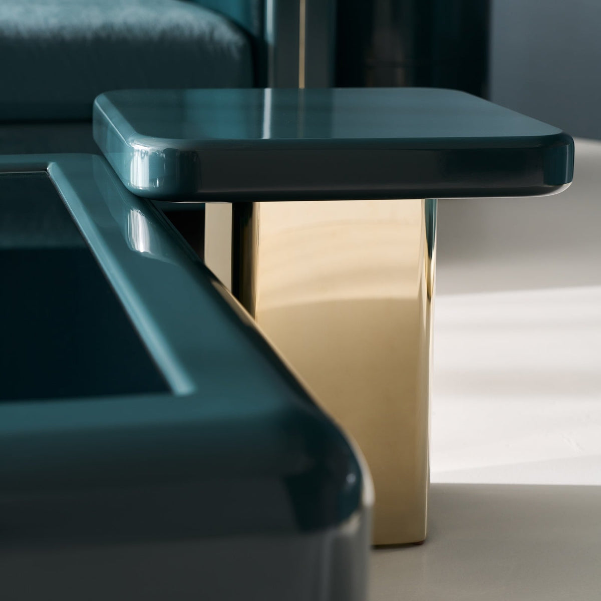 Gelee Square Accent Table in Apatite