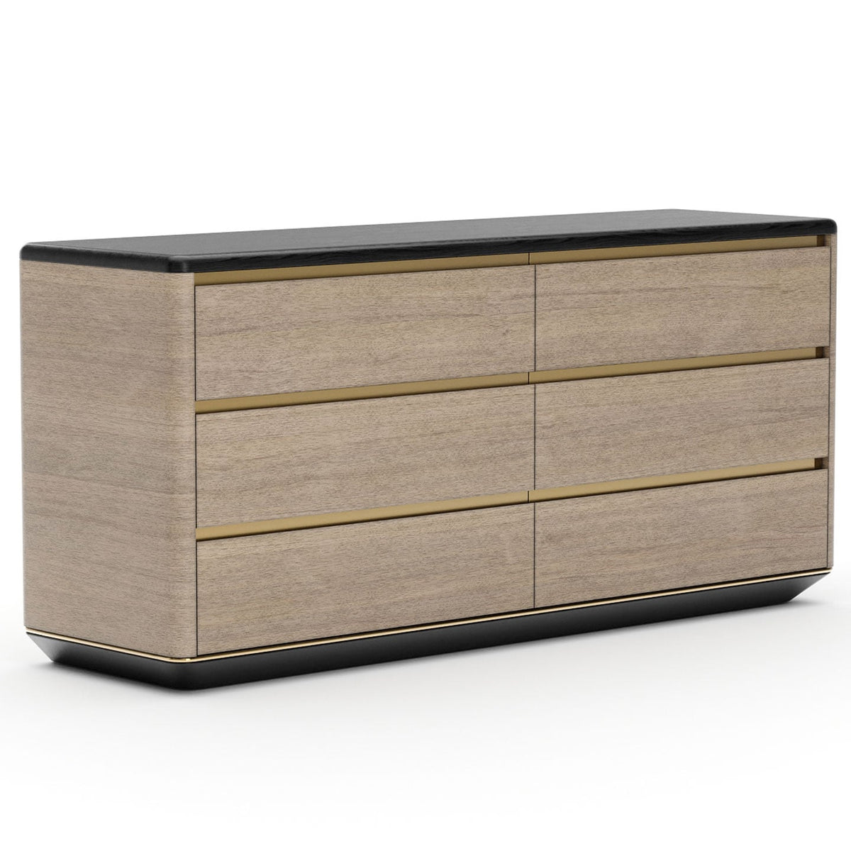 Madera Plinth Chest of Drawers in Chocolate