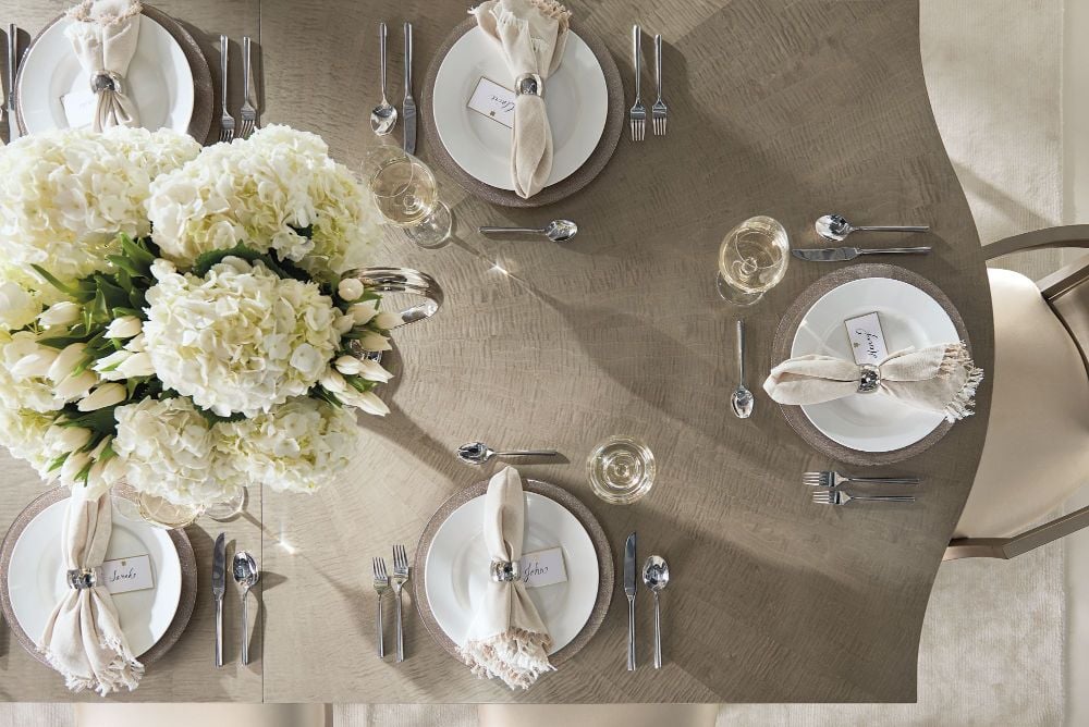 On A Silver Platter Extending Dining Table - 244-288cm