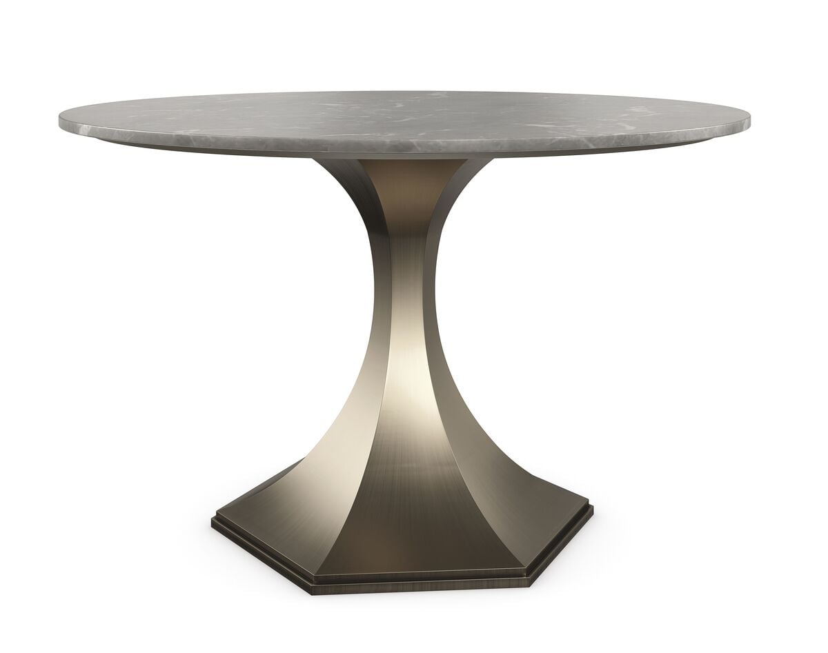 Classic Brass Dining Table - 121cm
