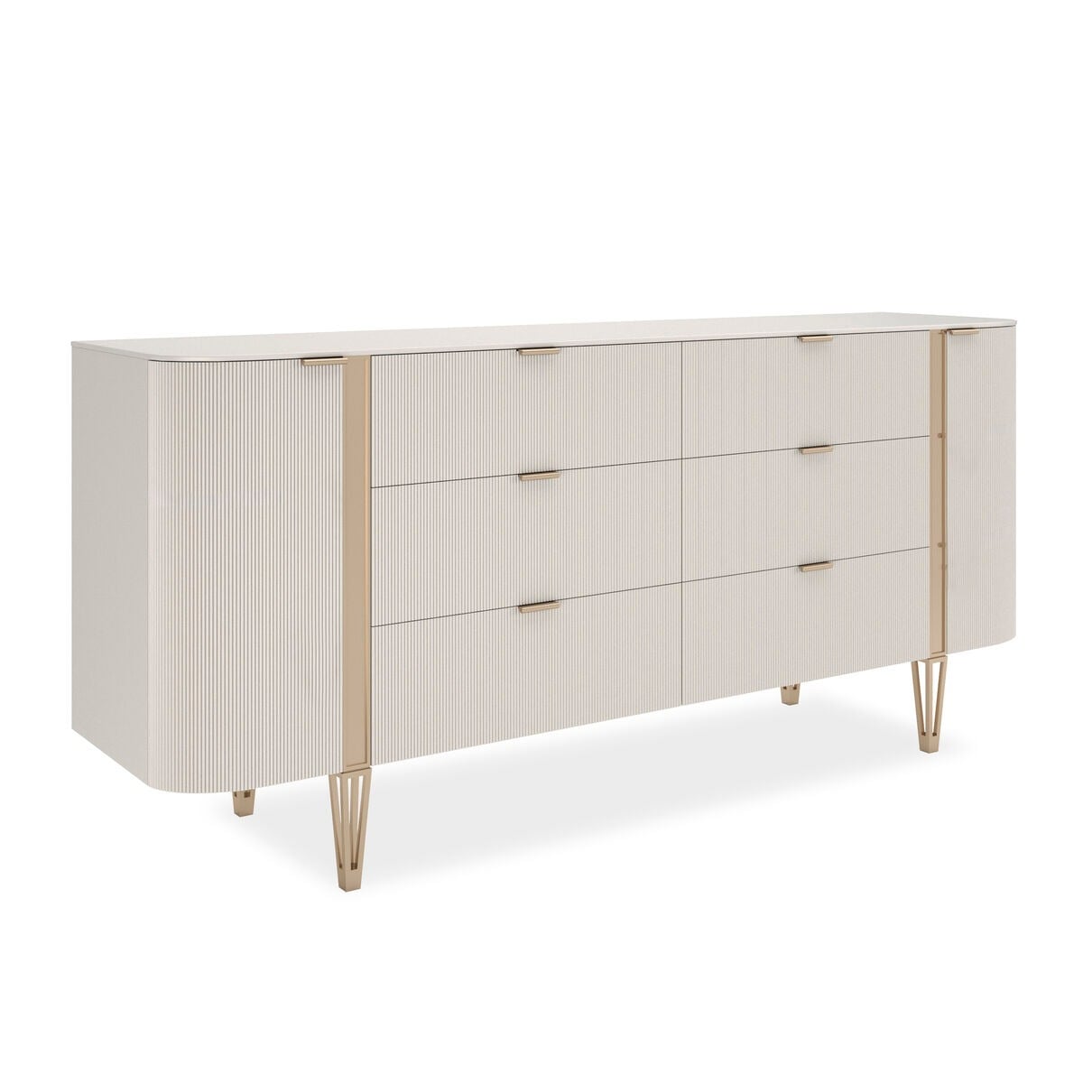 Love At First Sight Dresser in Matte Pearl - Large