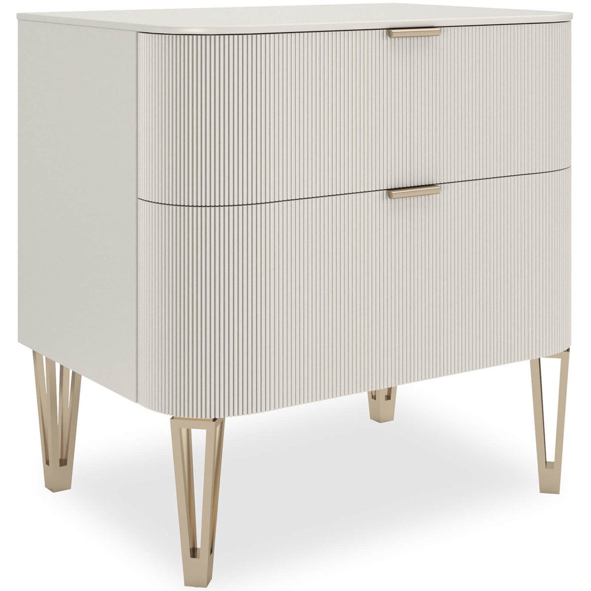 True Love Bedside Table in Matte Pearl - Small