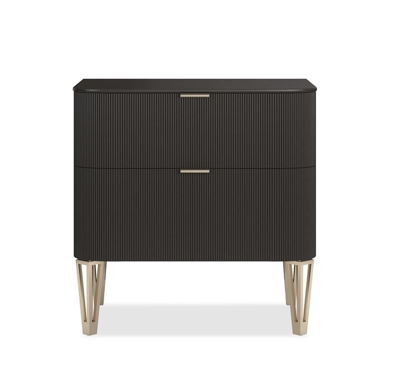 Small True Love Bedside Table in Dark Chocolate