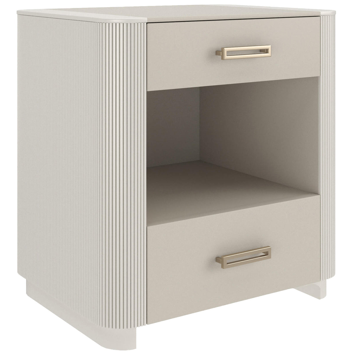 Love-Ly! Small Bedside Table in Matte Pearl