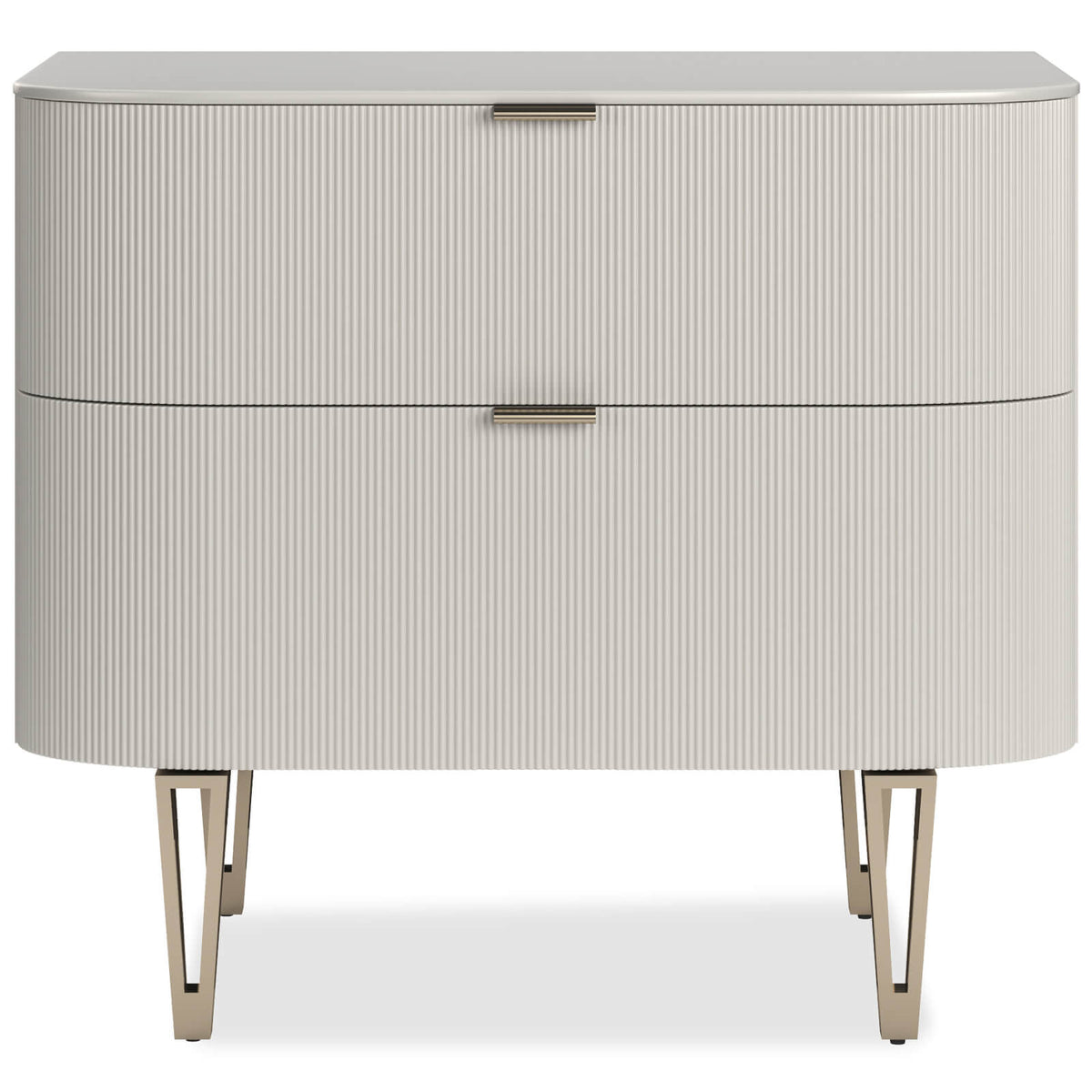 True Love Bedside Table in Matte Pearl - Large
