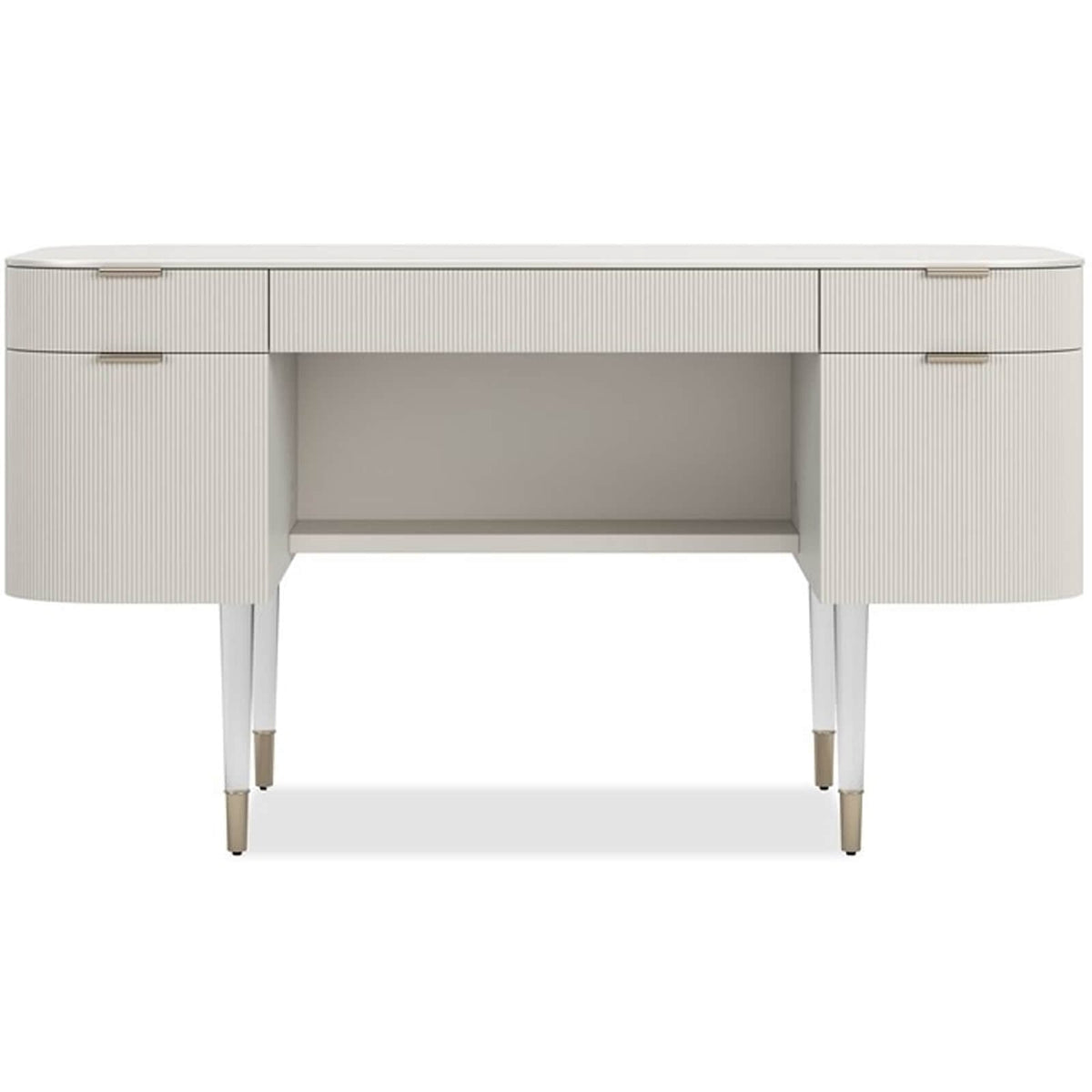 Lady Love Desk / Dressing Table in Matte Pearl