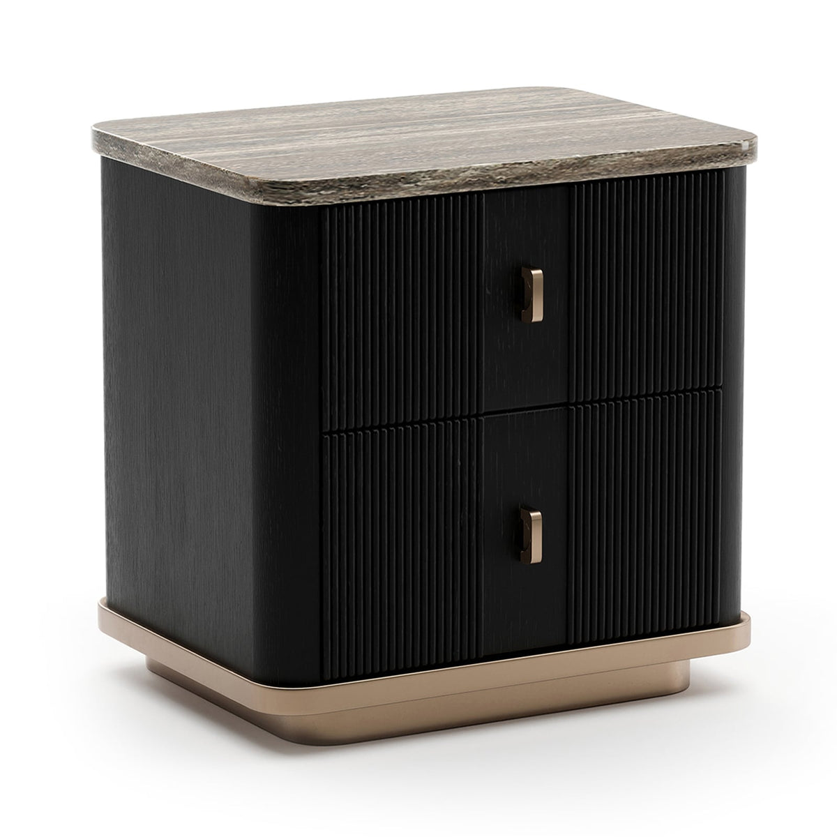 Rhythm Small Bedside Table in Dark