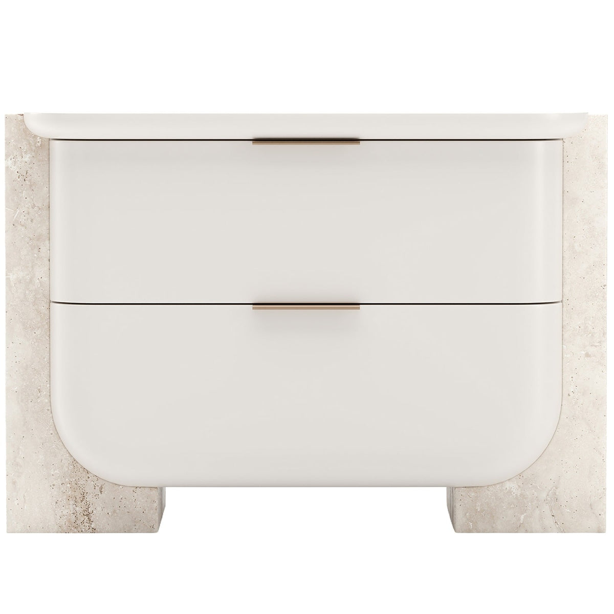 Overlap Bedside Table in Light - Large