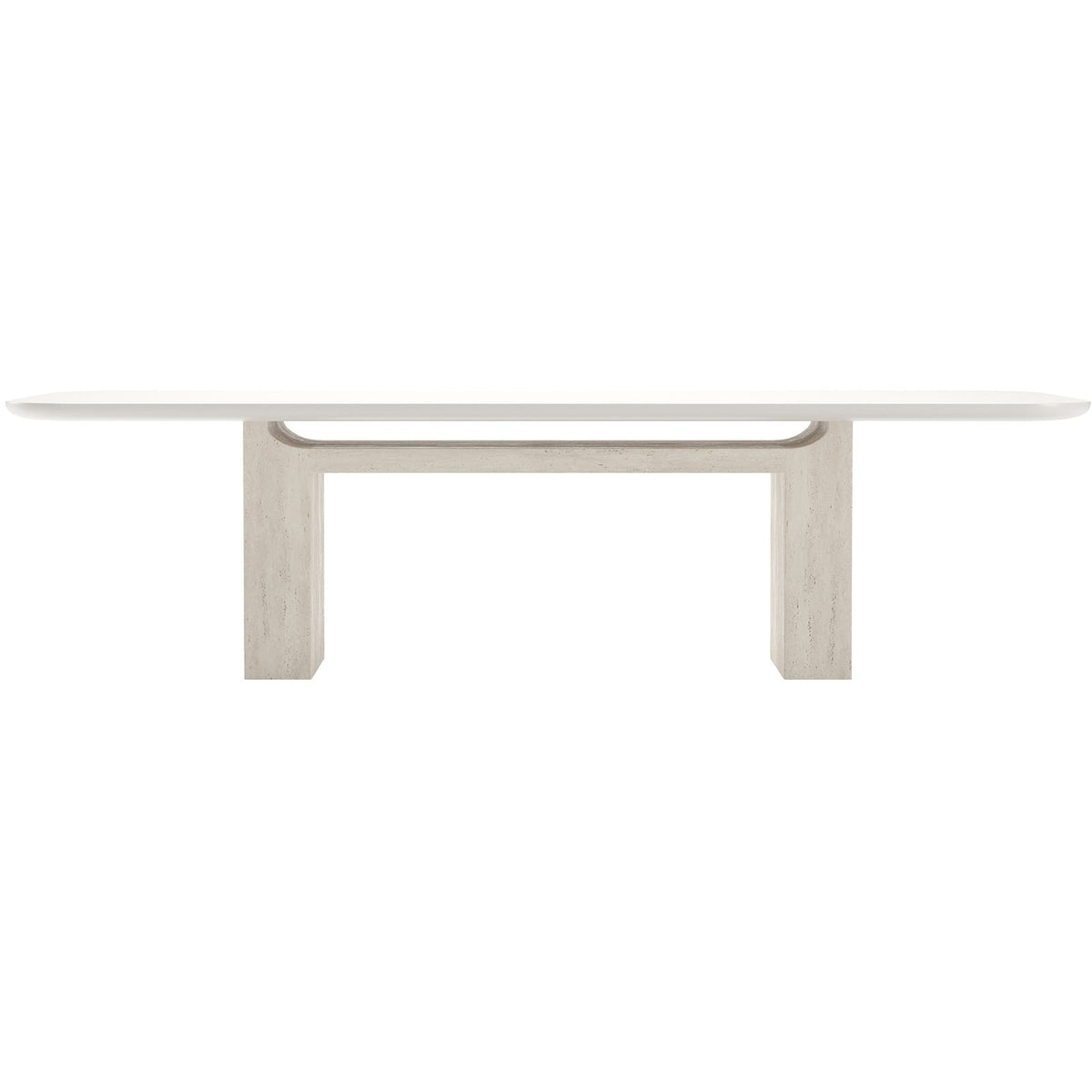 Overlap Rectangle Dining Table in Light - 284cm