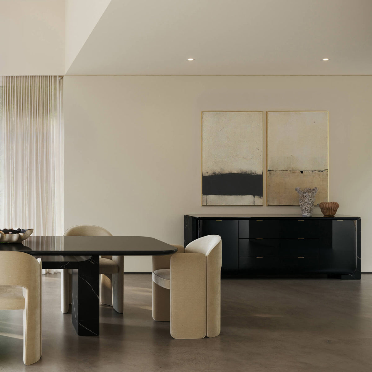 Overlap Sideboard in Dark