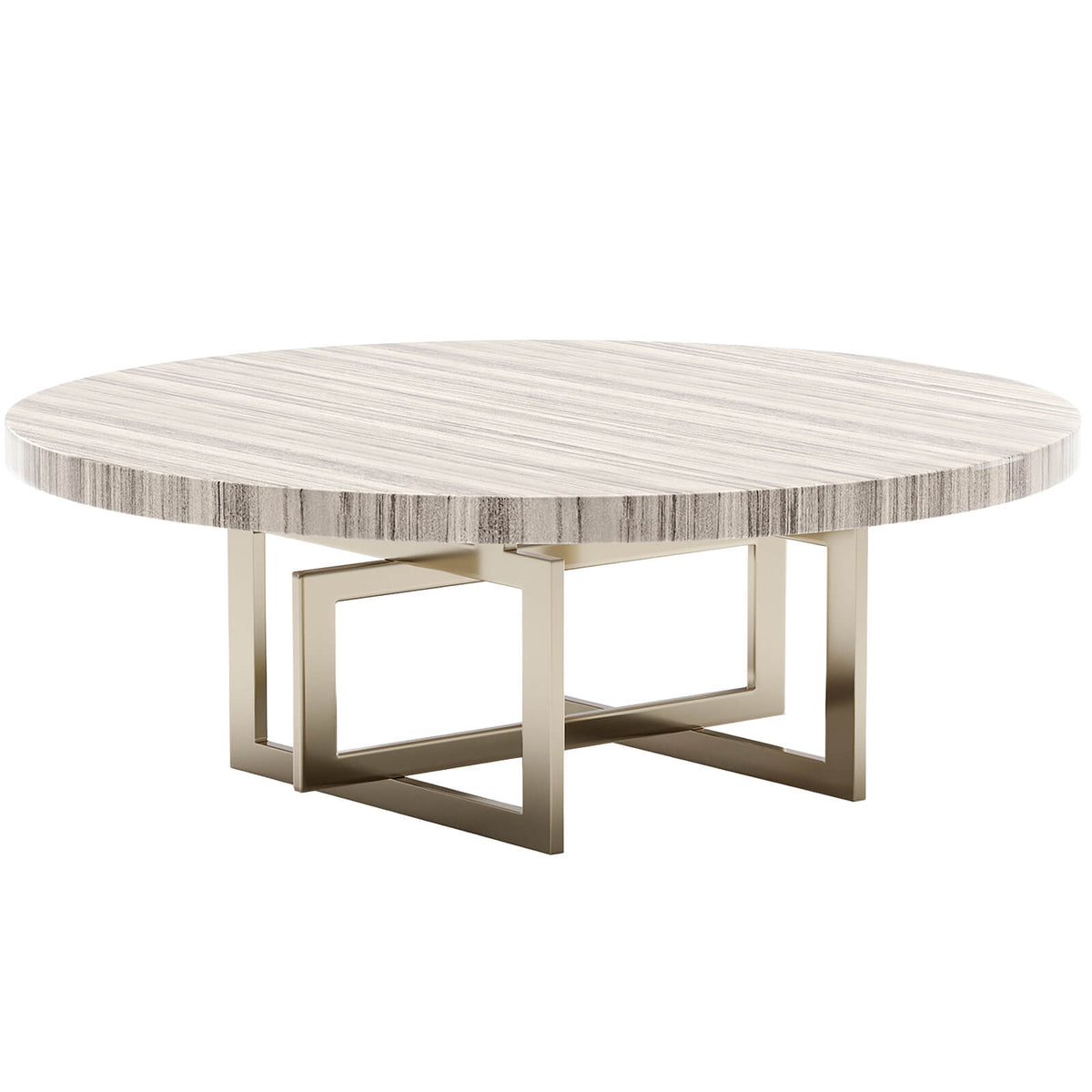 Wish You Were Here Round Coffee Table in Light