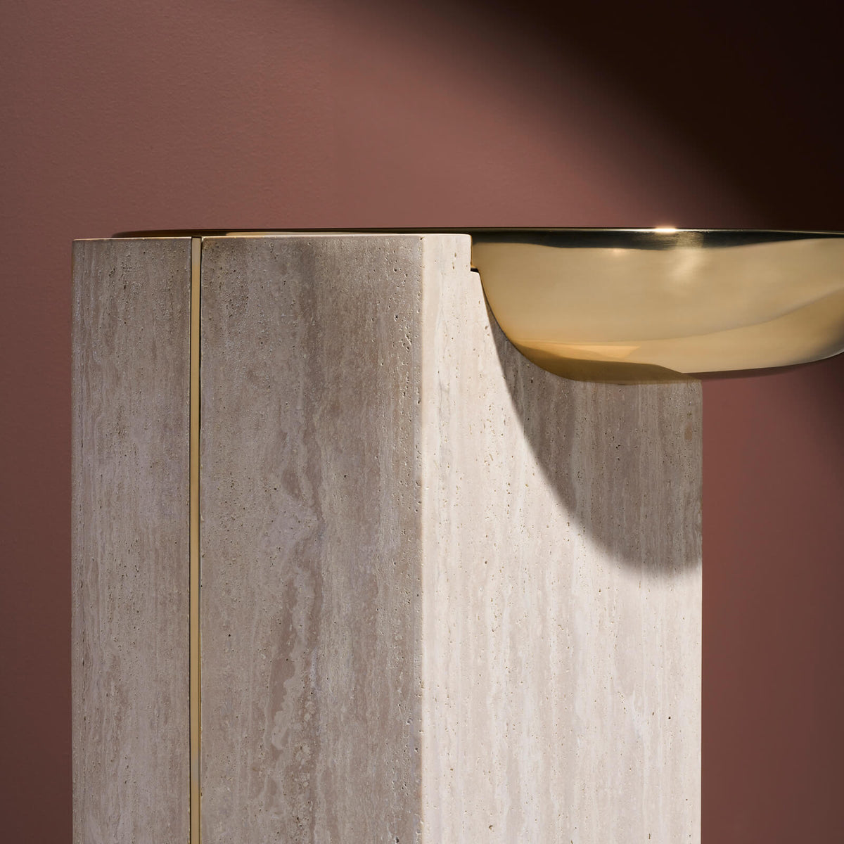 Overlap Round Side Table in Light