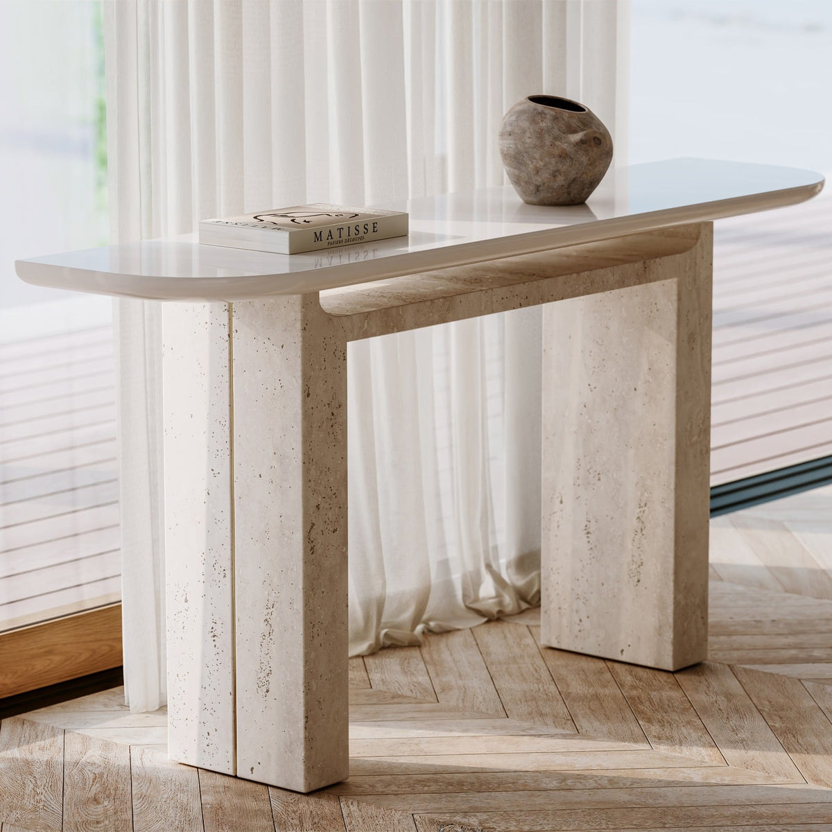Overlap Console Table in Light