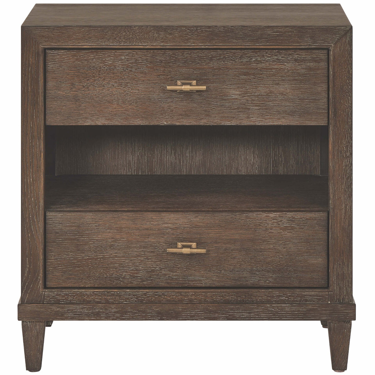 Cocoa 2-Drawer Bedside Table