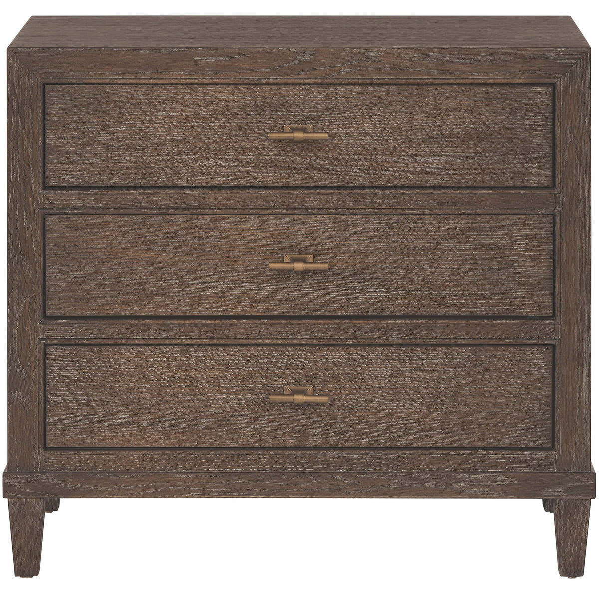 Cocoa 3-Drawer Bedside Table 32"
