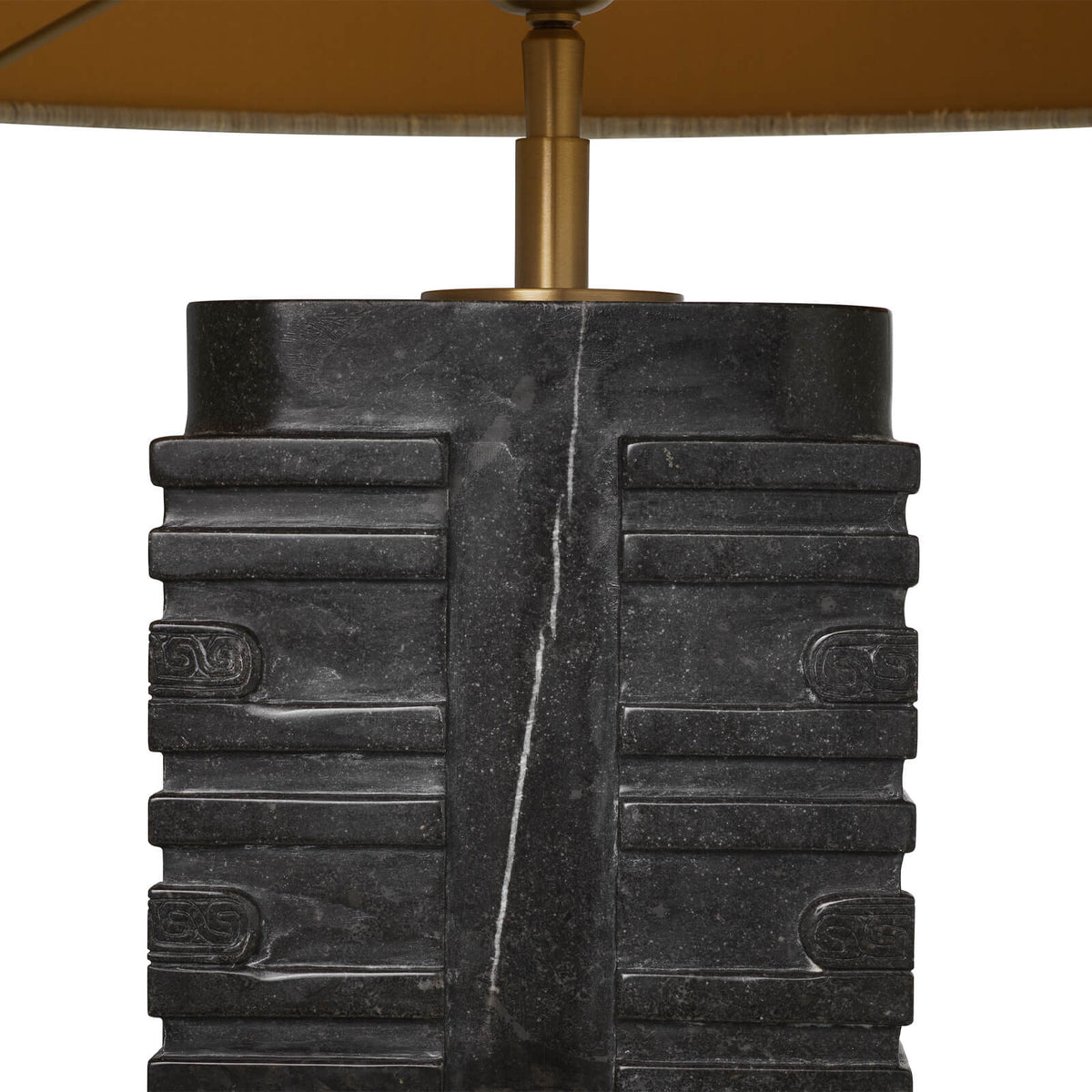 Cong Table Lamp in Dark Grey Marble