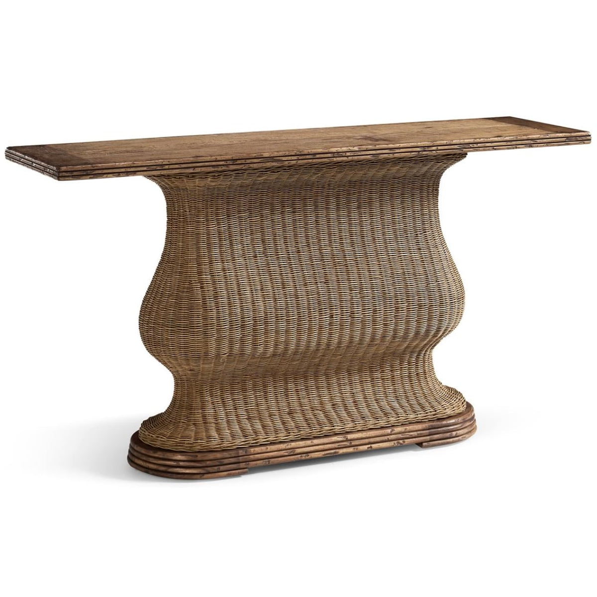 Palm Court Rattan Console Table
