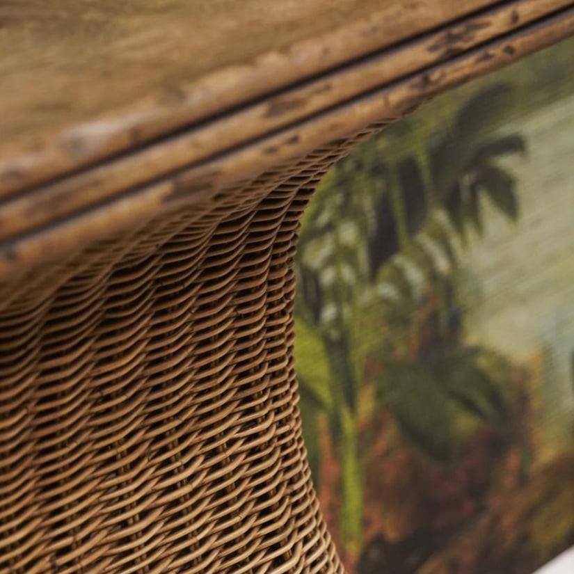 Palm Court Rattan Console Table
