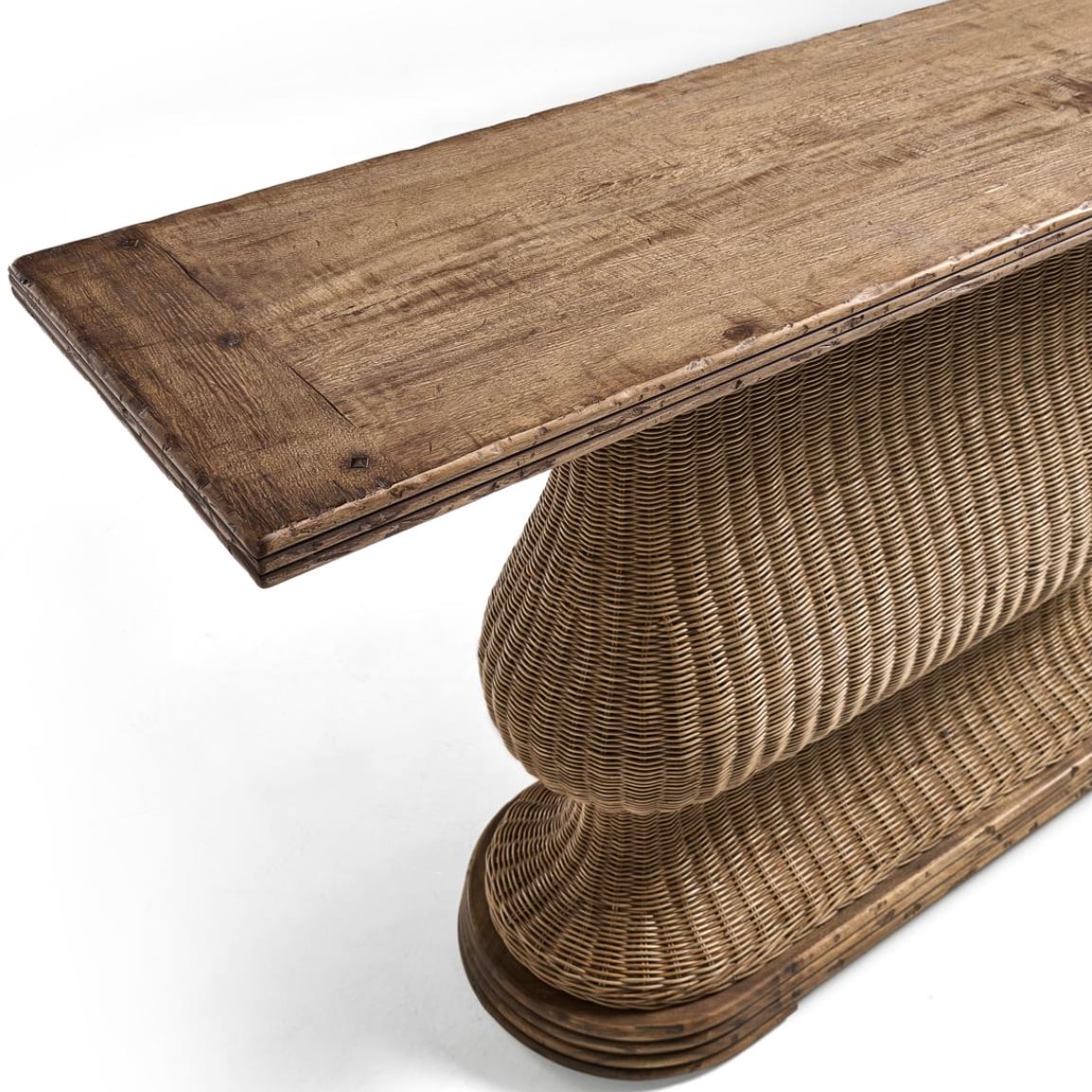 Palm Court Rattan Console Table
