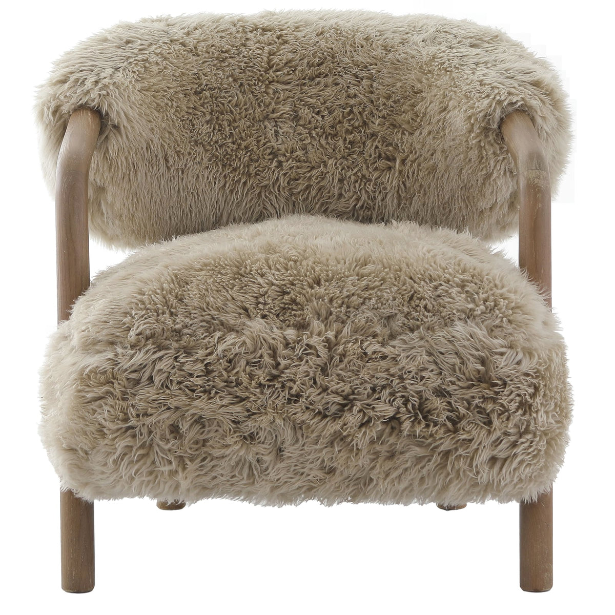 Cotswold Lion Accent Chair in Real Sheepskin