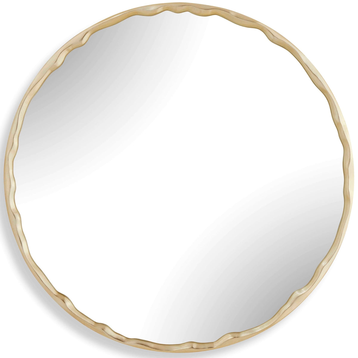 Crinkle Round Mirror