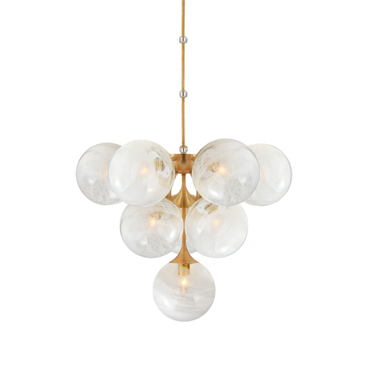 Cristol Tiered Chandelier | Antique Brass