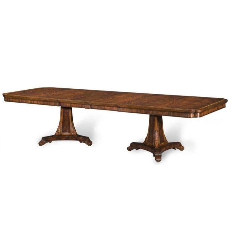Curved Pedestal Extending Dining Table - 232-322cm