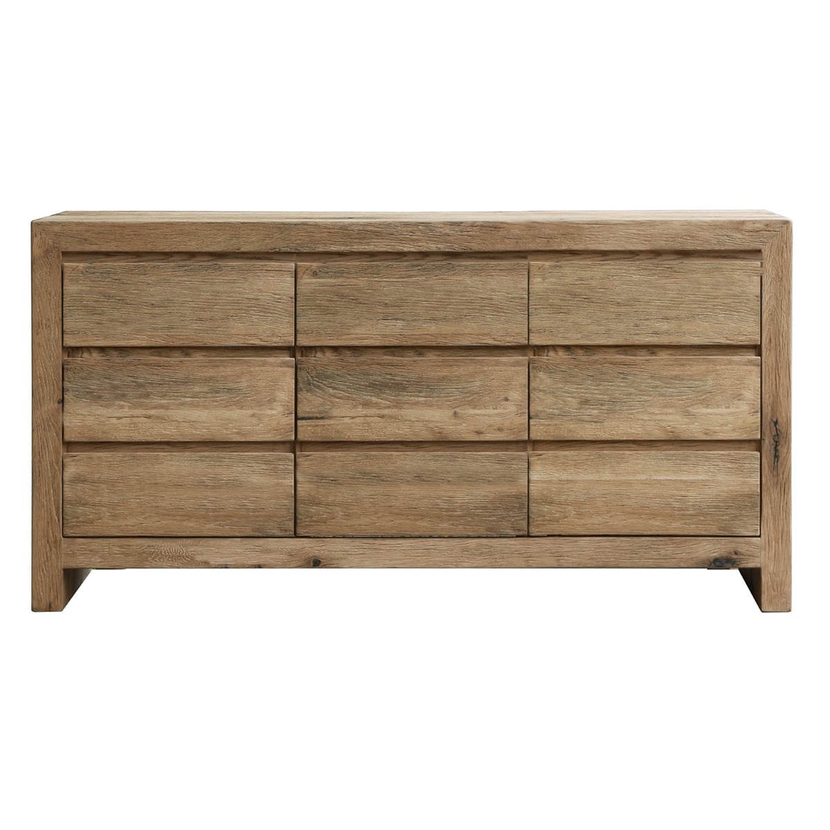 Reclaimed Oak 9 Drawer Chest of Drawers