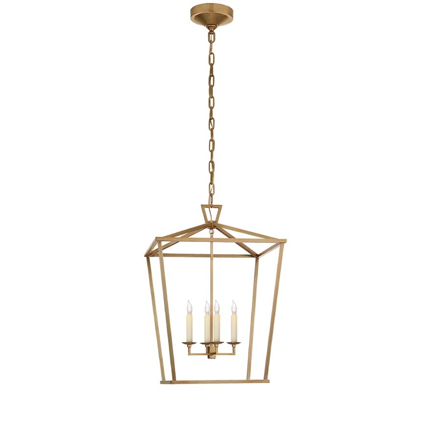 Darlana Medium Lantern | Antique Brass