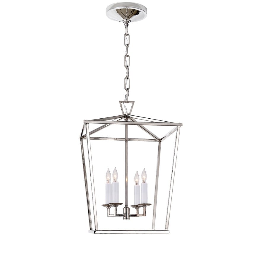 Darlana Small Lantern | Polished Nickel