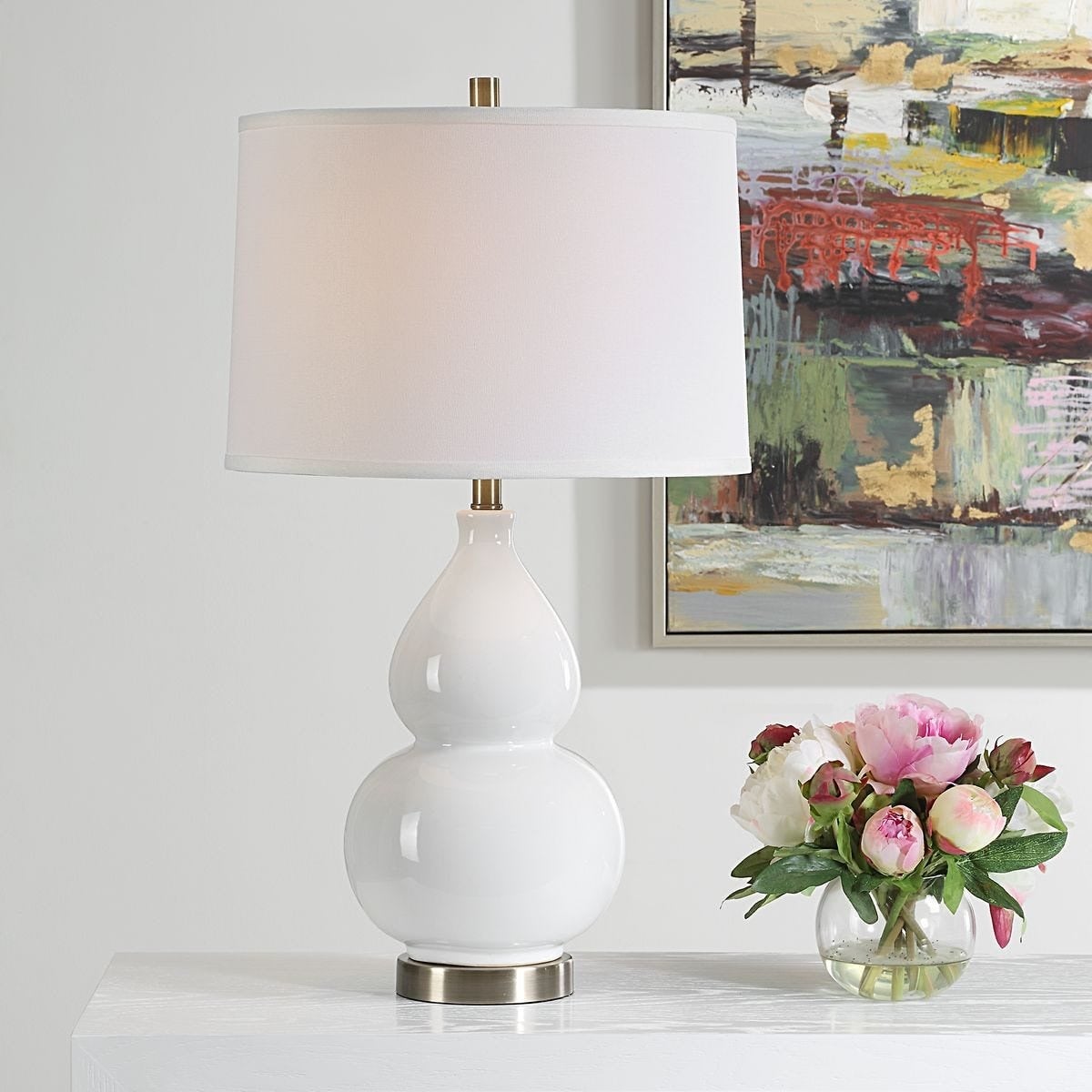 Delaunay Table Lamp in White