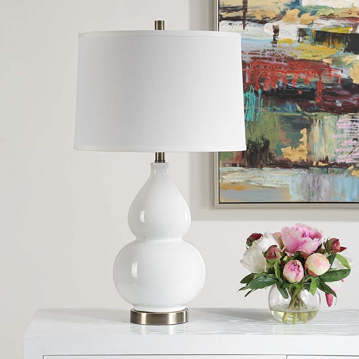 Delaunay Table Lamp in White