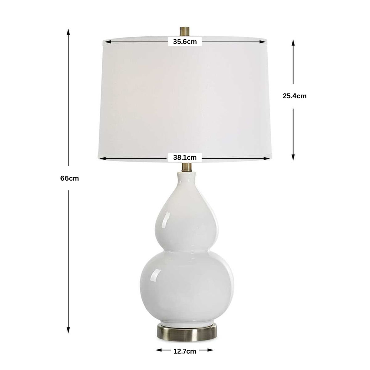 Delaunay Table Lamp in White