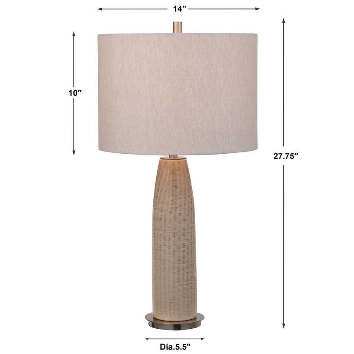 Delgado Light Gray Table Lamp