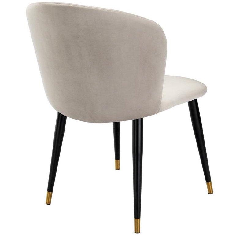 Volante Dining Chair in Beige Velvet