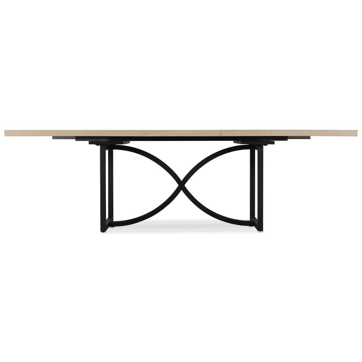 Tranquillity Rectangle Extending Dining Table with Metal Base 204-260cm