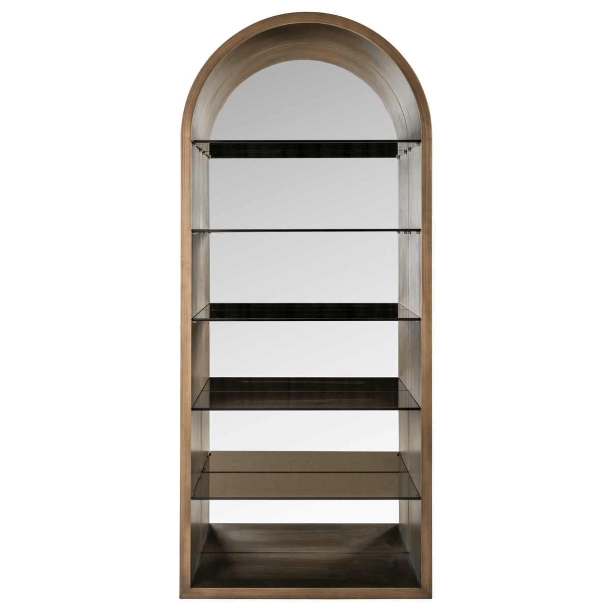 Display Cabinet Bowic in Brushed Gold
