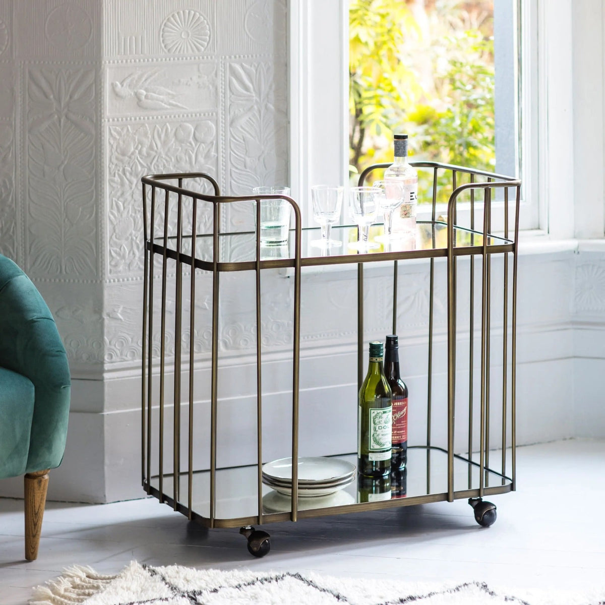 Drinks Trolley Adelaide in Bronze