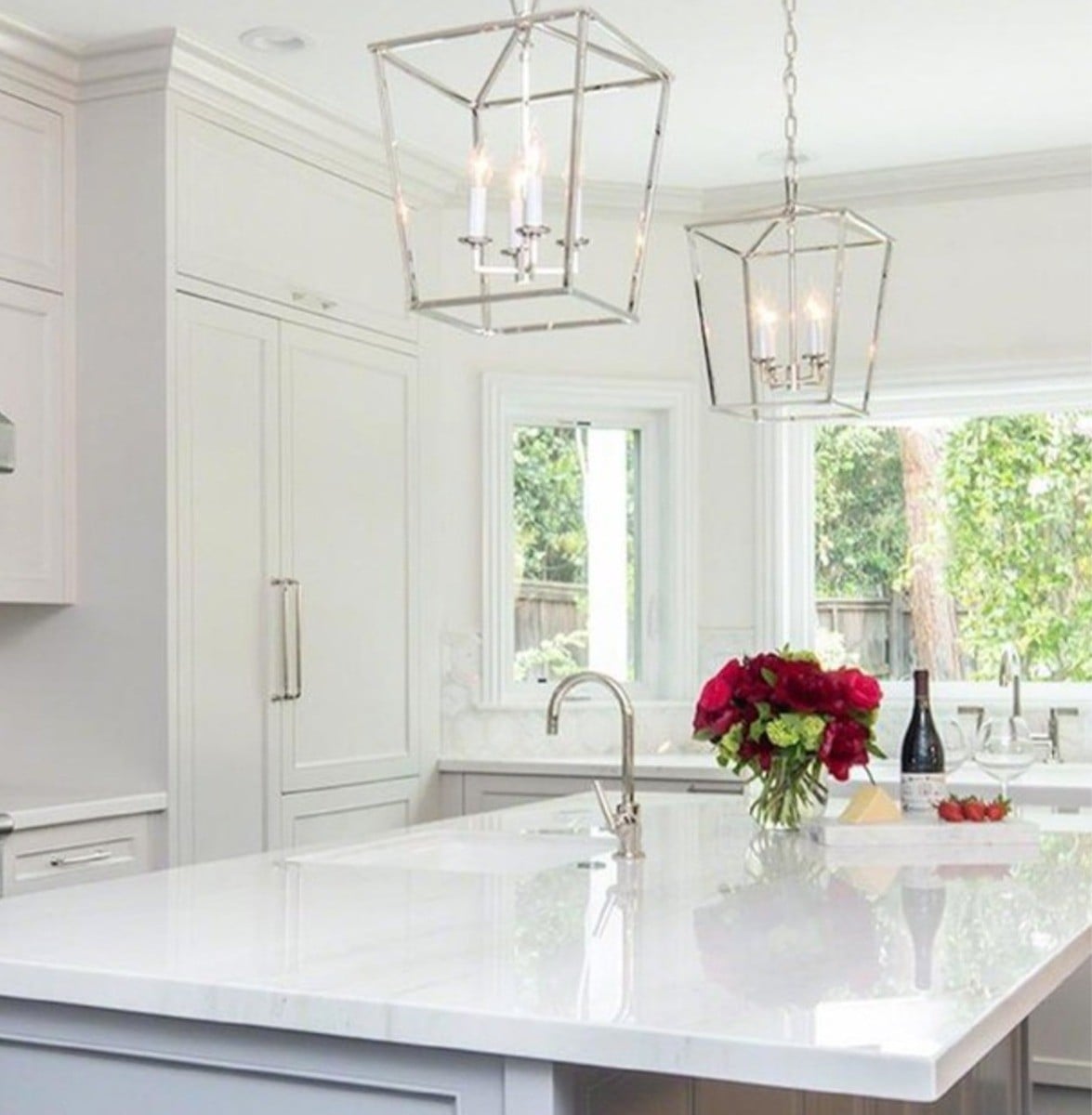 Darlana Small Lantern | Polished Nickel