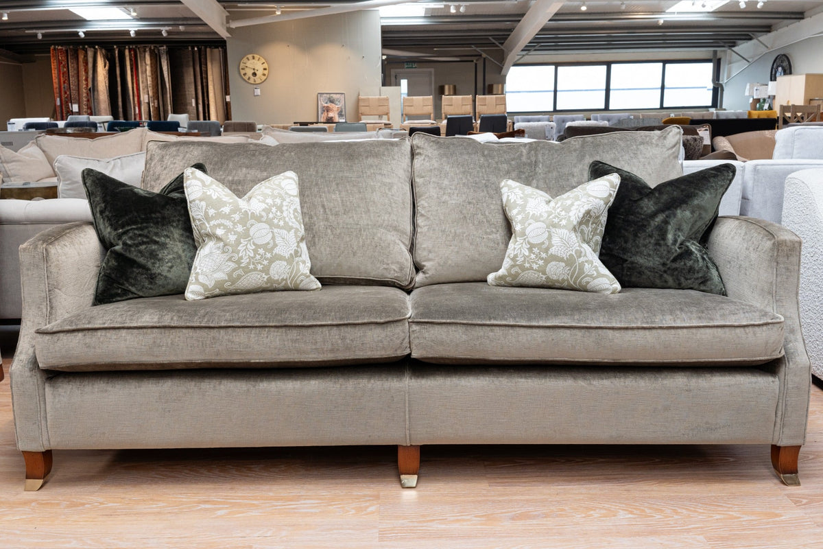 Outlet Duresta Amelia Grand Sofa in Eton Velvet - Flint