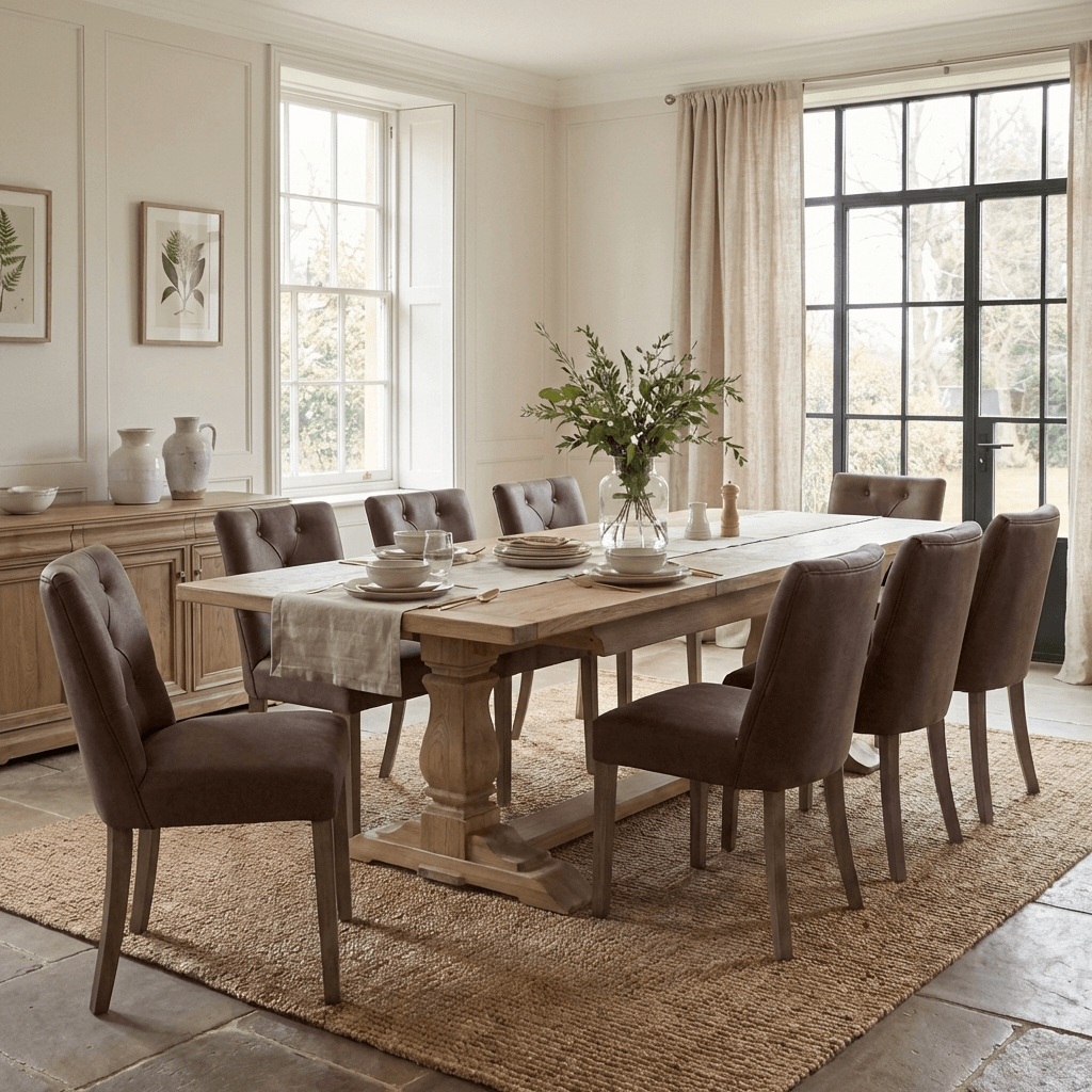 Dumbleton Dining Chair in Italian Top Leather