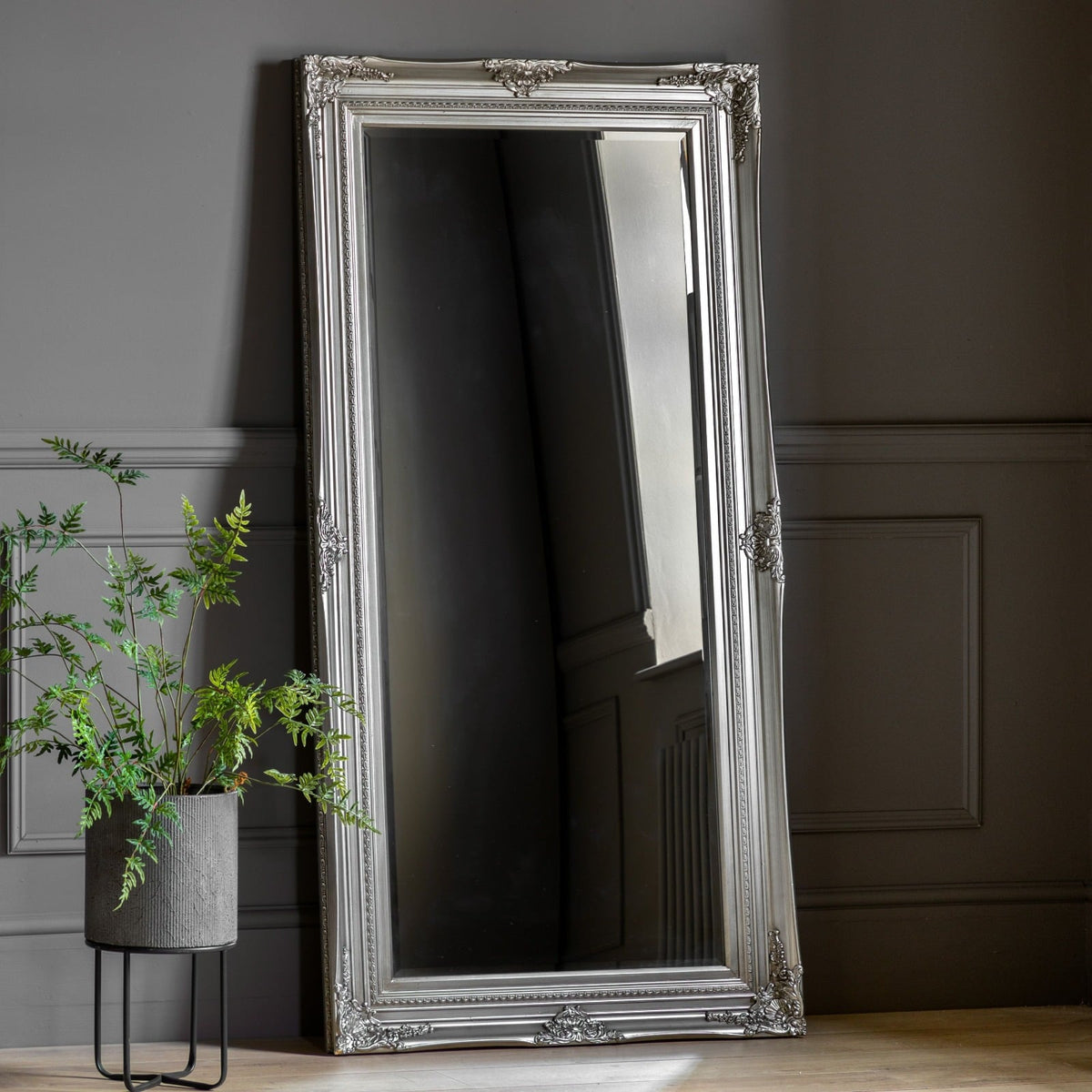 Edward Baroque Mirror in Silver - Full Length