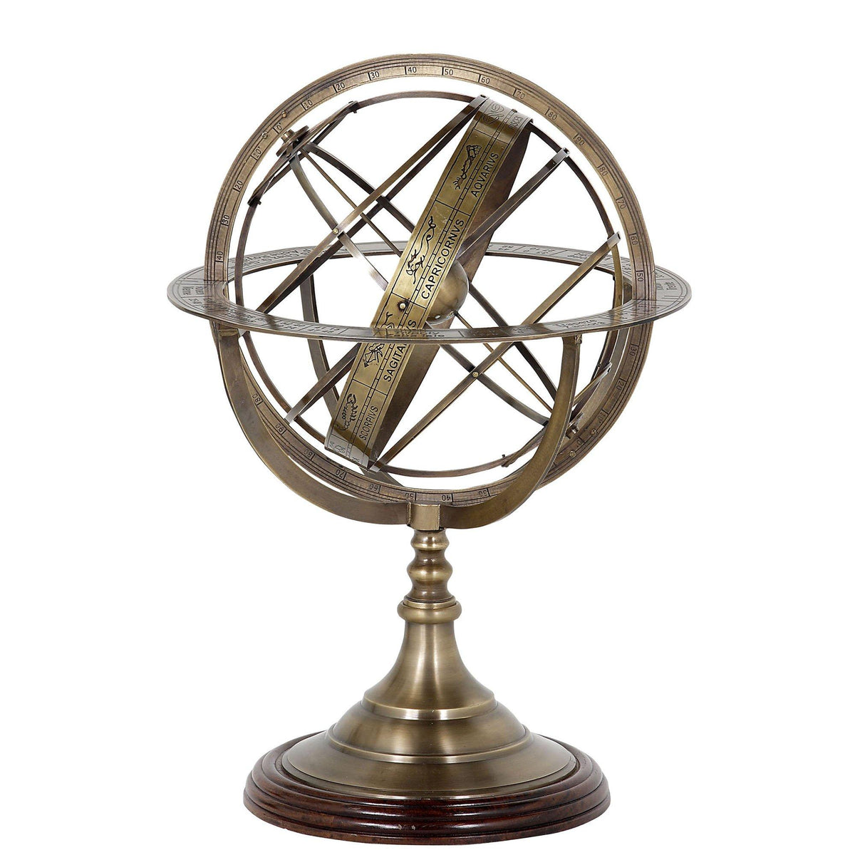 Decorative Globe In Brass - Small