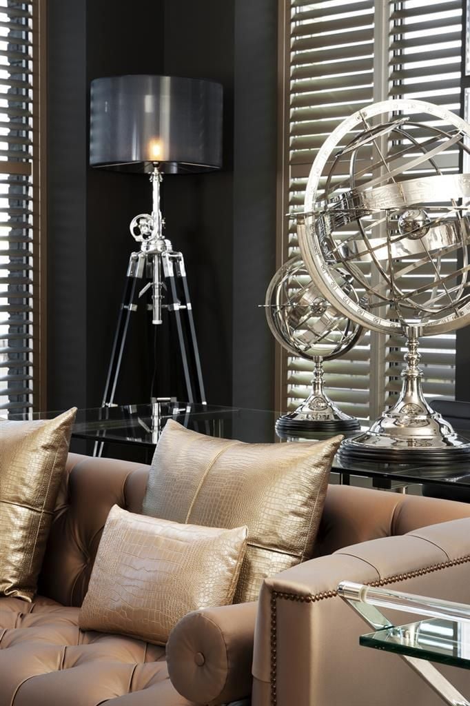 Globe In Nickel - Small